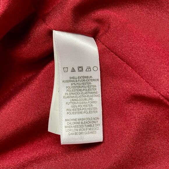 Dress The Population Anita Crepe Cocktail Dress in Garnet Red, XXL - Picture 14 of 15